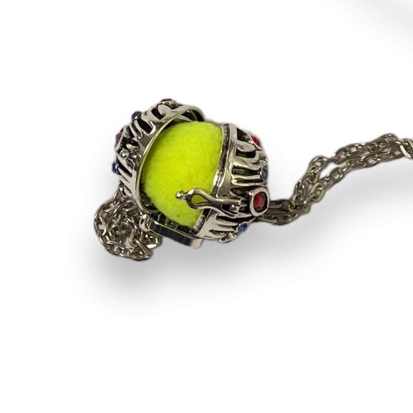 NEW Crystal Ball Cage Chime Ball Pendant Aromatherapy Necklace 28" - Picture 4 of 4